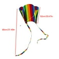 thumbnail image 3 of YOPTOP Rainbow Parafoil Kite Polyester Ripstop Flying Kite Kid Adult Outdoor Flying Toy  Stripe,#1, 3 of 9