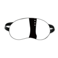 thumbnail image 1 of Simple Graphics Black High Boots Outline Sleep Eye Shield Soft Night Blindfold Shade Cover, 1 of 4