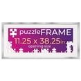 thumbnail image 2 of 11.25x38.25 Jigsaw Puzzle Frame Kit - Kit Includes Puzzle Glue Sheets, Silver Wood Puzzle Frame, 2 of 8