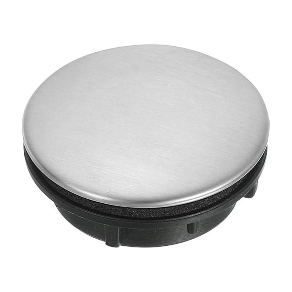 Uxcell 1 Pack Kitchen Sink Hole Cover, 1.42" Stainless Steel/Plastic Faucet Hole Cover, Silver/Black