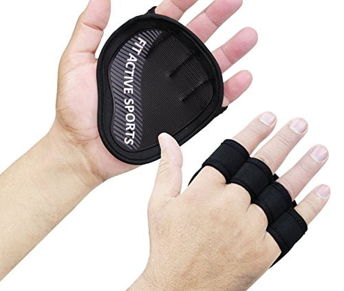 GRIP PADS FITNESS CROSSFIT TRAINING PAD GYM GLOVES WEIGHT LIFTING FIRM GRIP PADS 