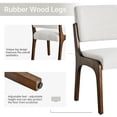 thumbnail image 6 of Dining Chair Set of 6, Upholstered Wooden Dining Chairs with Solid Wood Legs, Farmhouse Dining Room Chair, Kitchen Chair for Dining Room,Beige, 6 of 9
