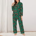 thumbnail image 2 of Balery Good Luck Ladybug Conjunto de Pijama con Estampado para Mujer, Conjunto de Dos Piezas con Manga Larga, Ropa de Dormir Suave con Bolsillos, Pijamas Cómodos-X-Large, 2 of 7