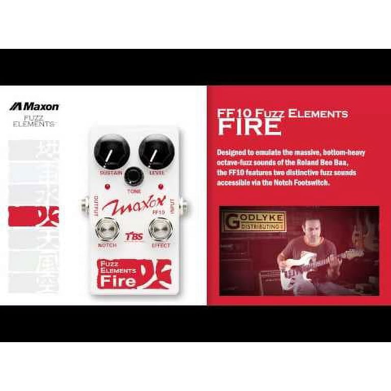 Maxon FEA10 Fuzz Elements - Earth Guitar Fuzz Effects Pedal