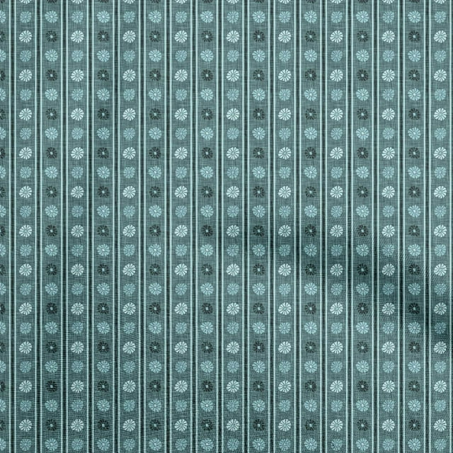 oneOone Tissu Flex Coton Vert Sarcelle Matériau de Robe Tissu Imprimé Tissu au Mètre 40 Pouces de Large-Hq