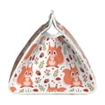 thumbnail image 3 of Naloa Squirrel And Print Leather Tissue Box Cover Rectangle | Long Tissue Box Cover | Tissue Box Holder | Tissue Holder for Bathroom, 3 of 9