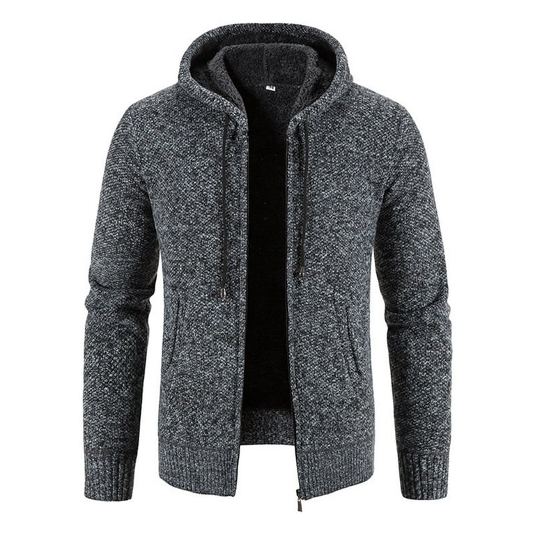 Thicken Hooded Double Pocket Hooded Cardigan Thicken Hooded Double Pocket Hooded Cardigan