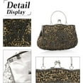 thumbnail image 4 of Evening Clutch Bag for Women Vintage Beaded Sequin Handbag Bridal Wedding Purse, 4 of 5