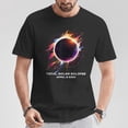 thumbnail image 2 of Total Solar Eclipse April 8 2024 Totality Souvenir Graphic Tee for Unisex Adults Cotton T-Shirt for Astronomy Fans and Special Events, Size 3XL, Color Black, 2 of 4