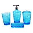 thumbnail image 3 of Dispensador de jabón Macarena juego de accesorios de baño moderno vaso para enju azul, 3 of 8