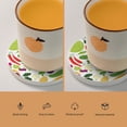 thumbnail image 5 of Circular Drink Coasters Set Vegan Vegetables Beautiful Home Decor Diatomite Heat-Resistant Diatomite Protect Table Countertop, 5 of 7
