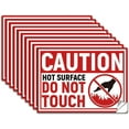 thumbnail image 1 of 10Pcs Caution Hot Surface Do Not Touch Sign Sticker PVC Waterproof Hot Surface Do Not Touch Warning Stickers Decal for Business Home Self Adhesive Sign for Indoor Outdoor 5.1x7.1 Inch, 1 of 9