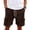 Coffee, variant on Men's Corduroy Shorts Casual Elastic Waist Drawstring Lightweight Summer Beach Shorts