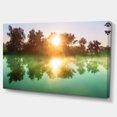 thumbnail image 2 of Beautiful Summer River At Sunset - Oversized Landscape Canvas Art, 2 of 3