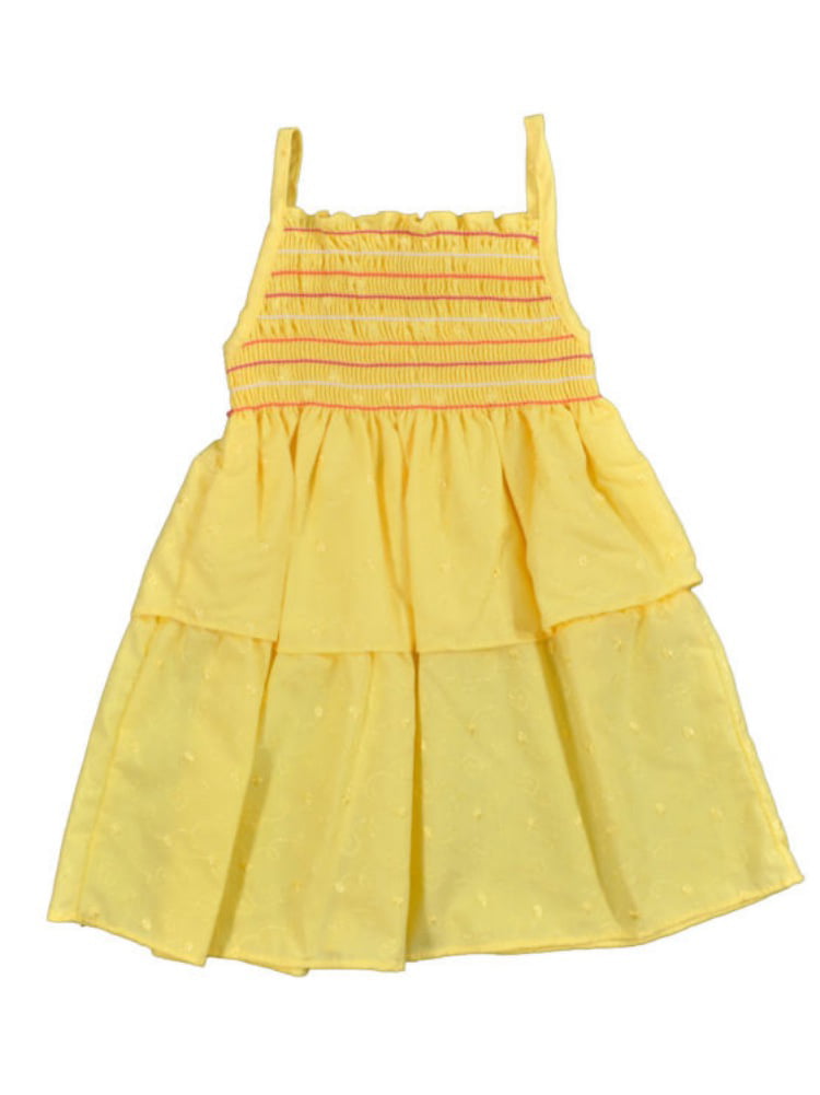 Baby Girls Dress Sweet Heart Rose Eyelet Daisy Yellow Infant Size 12M 18M NWT 