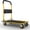 Yellow, variant on Heavy Duty Foldable Push Cart Dolly | 330 lbs. Capacity | Upgraded Collapsible Hand Truck Folding Platform with Swivel Wheels | Flat Bed Moving Wagon | Space Saving Push Handle (Yellow)