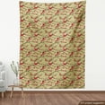 thumbnail image 4 of Ambesonne Asian Spring Fabric by the Yard Upholstery, Japan Leafy Branches, 10 Yards, Pistachio Green Vermilion, 4 of 5