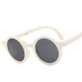 thumbnail image 1 of Gafas de sol plegables para niños, gafas de sol retro a prueba de sol con montura redonda para niños, gafas de sol coreanas con montura esmerilada para niños y niñas, 1 of 6