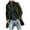 Green, variant on Lovskoo 2024 Men's Classic Notched Collar Single Breasted Wool Blend Pea Coat Stand Collar Long Sleeve Keep Warm Trench Coat Black
