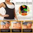 thumbnail image 6 of Lilvigor Women Sauna Suit Waist Trainer Polymer Vest Sweat Enhancing Body Shaper for Tummy Heat Trapping Shirt Workout Fitness Tank Top, 6 of 6