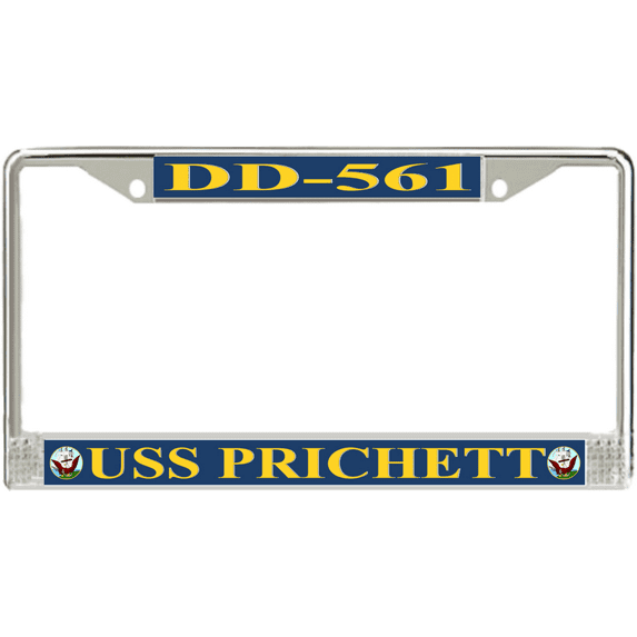 USS Prichett DD-561 License Plate Frame