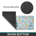 thumbnail image 6 of Cat and Rainbow Blue Pattern Anti Fatigue Kitchen Rugs Set Of 2, Non Slip Washable Decorative Floor Mats for Kitchen Sink Laundry, 17"x30" and 17"x47", 6 of 6
