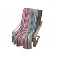 thumbnail image 4 of Colorful Soft Flannel Fleece Blanket, Vibrant Rainbow Colored Vertical Stripes Pattern on White Background Illustration, Cozy Plush for Indoor and Outdoor Use, 60" x 80", Multicolor, by Ambesonne, 4 of 6