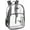Gray, variant on Summit Ridge Waterproof Clear Backpack with Water Bottle Holder Stadium Approved Heavy Duty Clear Backpack Quality See Through Bag - Gray
