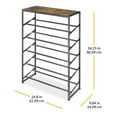 thumbnail image 5 of Whitmor Modern Industrial 5-Tier Adjustable Shoe Rack, 5 of 6