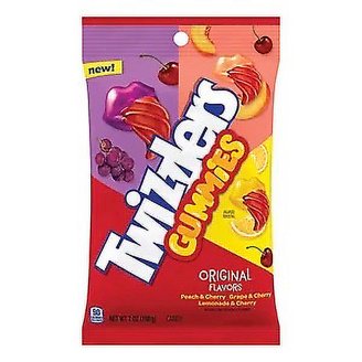 Tangy Twizzler Gummies, Soft and Chewy Fruit Flavored Candy, Party