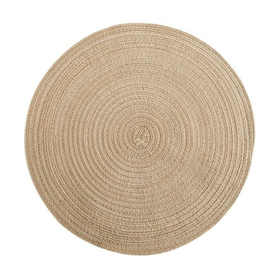 ievspot Round Placemat Heat Resistant Non slip Heat Insulation Dining Table Decoration Pad Coaster Kitchen Supplies
