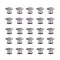 thumbnail image 1 of 25PCS Metal Flat Locking Pin Backs Brooch Badge Accessories(Silver), 1 of 7