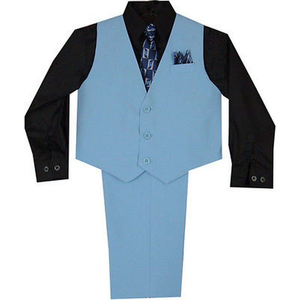 Leadertux New Baby Boy &Toddler Easter Formal Party Blue Vest Suit
