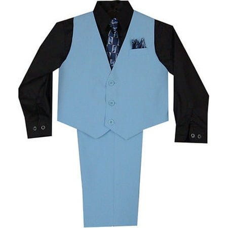 New Baby Boy &Toddler Easter Formal Party Blue Vest Suit 12M 18M 24M