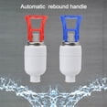 thumbnail image 1 of Grifo para enfriador de agua Uxcell, plástico de colores variados, reemplazo de grifo caliente y frío para el hogar 0.51" 2pcs, 1 of 7