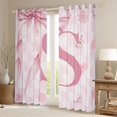 thumbnail image 2 of Erosebridal Girl Personalized Gifts Black Out Curtains,Alphabet S Curtains Pack of 2 (42x63 Each) For Kids, 2 of 7