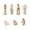 Mix-7Pcs, variant on Moocorvic Nativity Scene Figurine Set,7-Piece Hand-Painted Family with Angel,Shepherd,Lamb,Christmas Tabletop Decor Religious Holiday Gift