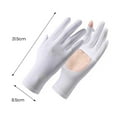 thumbnail image 6 of Mdesiwst 1 Pair Sun Full Finger Gloves Hollow Breathable Touch Screen Design Soft Friendly to Skin UV proof Sports Gloves, 6 of 7