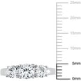 thumbnail image 3 of Everly Women's Created Sapphire 10K White Gold Engagement Ring, 3 of 9