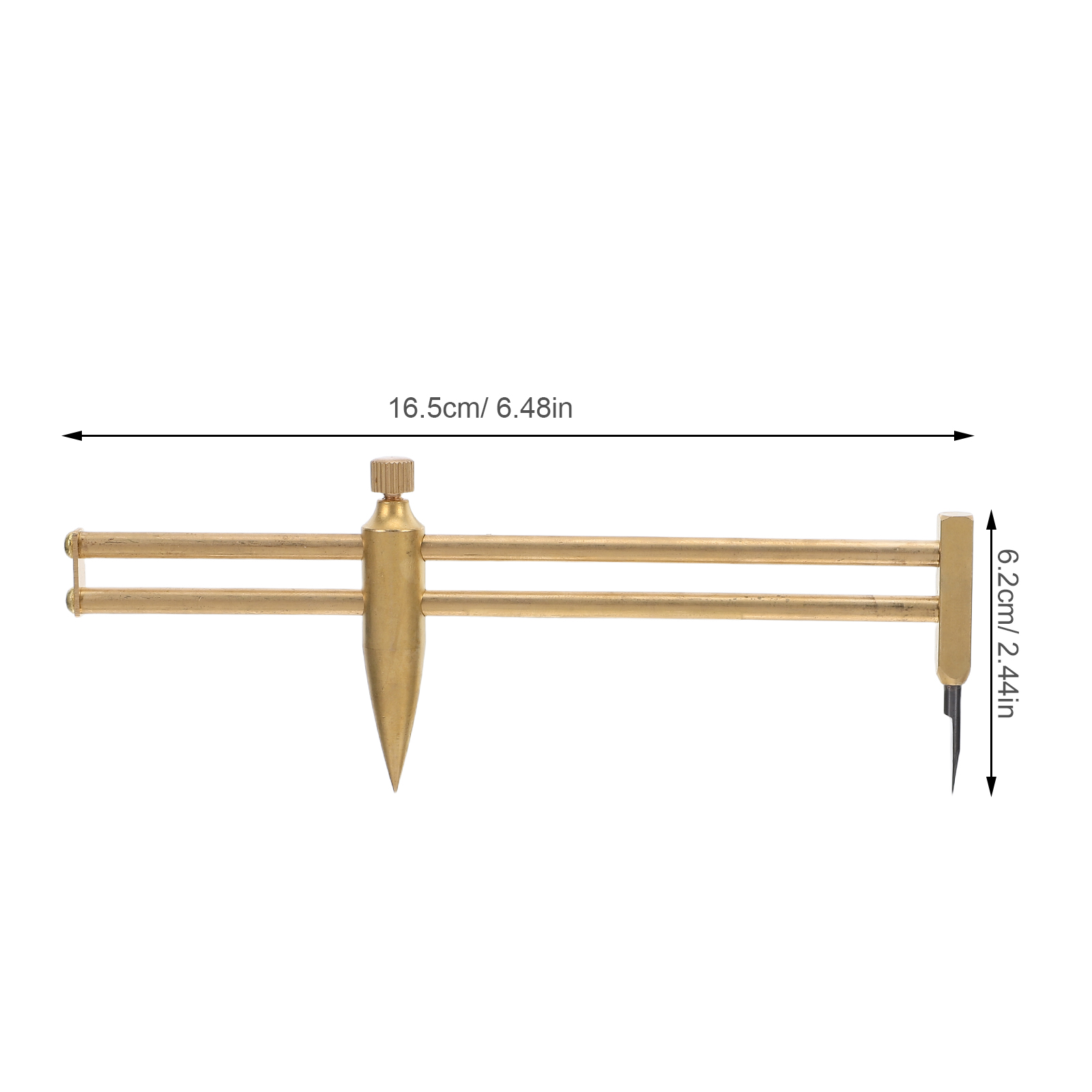 SEWOART Brass Measuring Caliper for Pottery Clay Modeling and Ceramic Sculpture Tools with Golden Finish