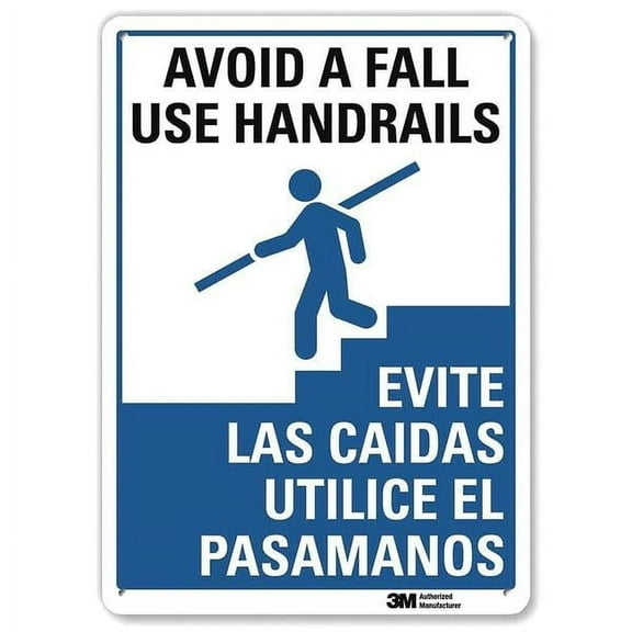 Lyle Safety Sign,10 inx7 in,Aluminum U1-1026-RA_7X10