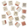 thumbnail image 4 of Recollections 1" x 1" All Holiday Jar of Wood Stamps - Woods Stamps for Stationary, Projects, Arts & Crafts - Bulk 6 Pack (108 Total Stamps), 4 of 5