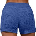 thumbnail image 4 of Jxximdong Shorts for Women Women Soft and Comfy Activewear Lounge Shorts with Pockets and Drawstring Blue L Pants, 4 of 9