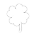thumbnail image 1 of 4 Leaf Clover Sticker Decal Die Cut - Self Adhesive Vinyl - Weatherproof - Made in USA - Many Color and Sizes - lucky luck of the irish, 1 of 6