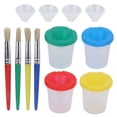 thumbnail image 2 of Juego de vasos para mezclar pintura, material premium, a prueba de derrames, vasos para pintura de amplia aplicación con pinceles para cursos de pintura artística., 2 of 14