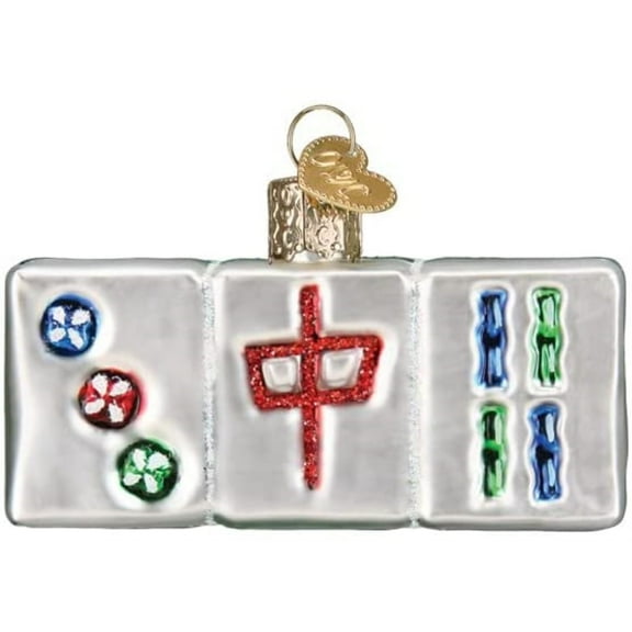 Old World Christmas Glass Blown Ornament for Christmas Tree, Mahjong