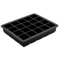 thumbnail image 3 of 2 piezas de 20 cavidades, cubos cuadrados, bandeja para moldes de hielo, molde para hacer bolas de hielo, bandeja flexible de silicona para hielo para cócteles de whisky (negro), 3 of 4