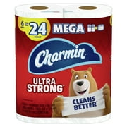 Charmin Ultra Strong Toilet Paper, 6 Mega Rolls
