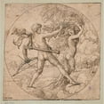 thumbnail image 3 of Hans Vischer 12x12 Black Modern Framed Museum Art Print Titled - Apollo and Daphne in Round, 3 of 5