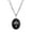 Black, variant on Multi Chain Oval Cross Pendant Necklace 18 + 3 Extender